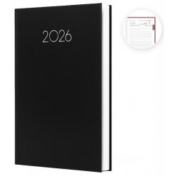 Ημερολόγιο Ατζέντα 2026 μαύρο 14x21cm 355758 ΚΩΔ.10740