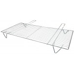 Σχάρα μπάρμπεκιου με χέρι χρωμίου 80x40x13cm ασημί 0037 ΚΩΔ.7751