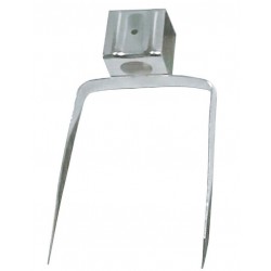 Πηρούνα σούβλας αρνιού χρωμίου 22mmx13cm L166141 ΚΩΔ.0872