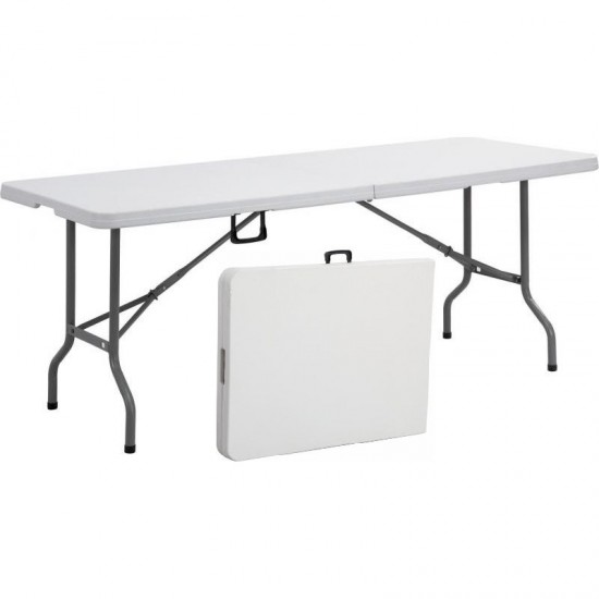 Τραπέζι συνεδρίου catering πτυσσόμενο (βαλίτσα) λευκό 122x61x74εκ ΚΩΔ.1177