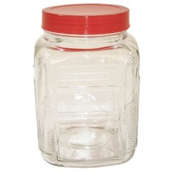 Βάζο γυάλινο διάφανο 1000ml 10x10x15cm 50210 ΚΩΔ.1316