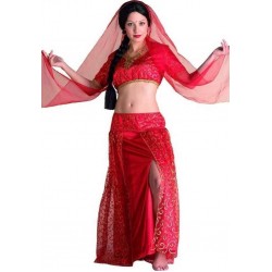 Στολή Bollywood κόκκινο Medium 71460 ΚΩΔ.2486