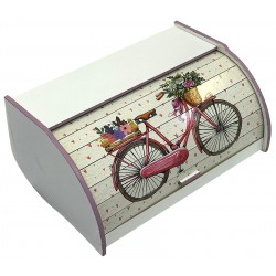 ΨΩΜΙΕΡΑ ΞΥΛΙΝΗ ΜΕ ΣΧΕΔΙΟ ''ΠΟΔΗΛΑΤΟ'' ΣΕ ΧΡΩΜΑ ΛΕΥΚΟ-ΡΟΖ ΚΩΔ. 32-800-0918