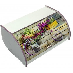 ΨΩΜΙΕΡΑ ΞΥΛΙΝΗ ΜΕ ΣΧΕΔΙΟ ''ΠΟΔΗΛΑΤΟ ΚΑΙ ΛΟΥΛΟΥΔΙΑ'' ΣΕ ΧΡΩΜΑ ΛΕΥΚΟ-ΡΟΖ ΚΩΔ. 32-800-1176