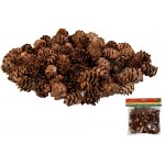 Κουκουνάρια μίνι ξύλινα σε καφέ χρώμα 130gr 4898 ΚΩΔ.3345
