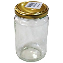 Βάζο γυάλινο κονσερβοποίησης με μεταλλικό πώμα χρυσό 370ml 7,2x12cm ΚΩΔ. 3033 Βάζο γυάλινο κονσερβοποίησης με μεταλλικό πώμα χρυσό 370ml 7,2x12cm ΚΩΔ. 3033