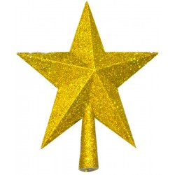 ΚΟΡΥΦΗ ΑΣΤΡΟ GLITTER 20cm ΣΕ ΧΡΥΣΟ ΧΡΩΜΑ 93-1683 ΚΩΔ.3537