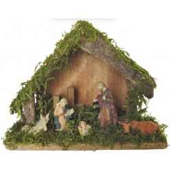 Φάτνη ξύλινη καφέ  22 x 15cm 93-497 ΚΩΔ.3446
