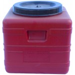 Δοχείο πλαστικό γενικής χρήσεως σε καφέ χρώμα 12 λίτρα 23x23,5cm Κ7719 ΚΩΔ.3524