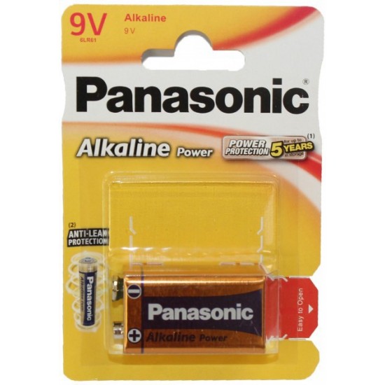 Μπαταριές Panasonic alkaline 9V μαύρο 01.001.0034 ΚΩΔ.3574 Μπαταριές Panasonic alkaline 9V μαύρο 01.001.0034 ΚΩΔ.3574