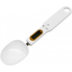 Ψηφιακή ζυγαριά κουτάλι πλαστικό σε λευκό χρώμα 23,5x5,7cm ΚΩΔ.03-950-3634