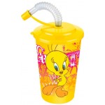 ΠΟΤΗΡΙ ΜΕ ΚΑΠΑΚΙ ΚΑΙ ΚΑΛΑΜΑΚΙ ''TWEETY'' ΔΙΑΣΤΑΣΗ 9 Χ 17cm ΚΩΔ.32-800-1332