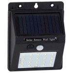 Προβολέας ηλιακός με 20 led μαύρο 9,5x12,5x5cm ΚΩΔ.35-950-0845