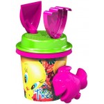 Κουβαδάκι Tweety πλαστικό 14cm σετ 5 τεμαχίων πολύχρωμο 42-758 ΚΩΔ.4614
