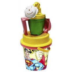 Κουβαδάκι Superman πλαστικό 17cm σετ 5 τεμαχίων πολύχρωμο 42-766 ΚΩΔ.1716