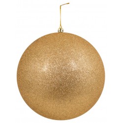 ΜΠΑΛΑ ΧΡΙΣΤ. ΧΡΥΣΗ ΜΕ GLITTER ΔΙΑΣΤΑΣΗ 20cm 53178-2 ΚΩΔ.5552