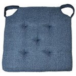 Μαξιλάρι καρέκλας Fiona με χρατς δέσιμο μπλε 40x40x4cm Ε-3424 ΚΩΔ.4131