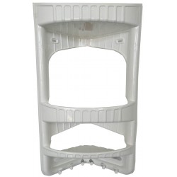 Γωνία πλαστική τριώροφη 28x18,5x48cm λευκό Ε-3488 ΚΩΔ.5332