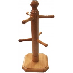 Βάση για κούπες από ξύλο οξιάς καφέ 14x14x 32cm ΚΩΔ.4513 Βάση για κούπες από ξύλο οξιάς καφέ 14x14x 32cm ΚΩΔ.4513