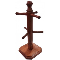 Βάση για κούπες από ξύλο οξιάς καφέ 14x14x 32cm ΚΩΔ.4514 Βάση για κούπες από ξύλο οξιάς καφέ 14x14x 32cm ΚΩΔ.4514