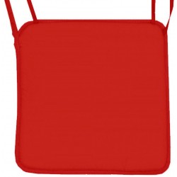 Μαξιλάρι καρέκλας τετράγωνο με δέσιμο ρέλι 38,5x38,5x2cm κόκκινο ΚΩΔ.0001 Μαξιλάρι καρέκλας τετράγωνο με δέσιμο ρέλι 38,5x38,5x2cm κόκκινο ΚΩΔ.0001