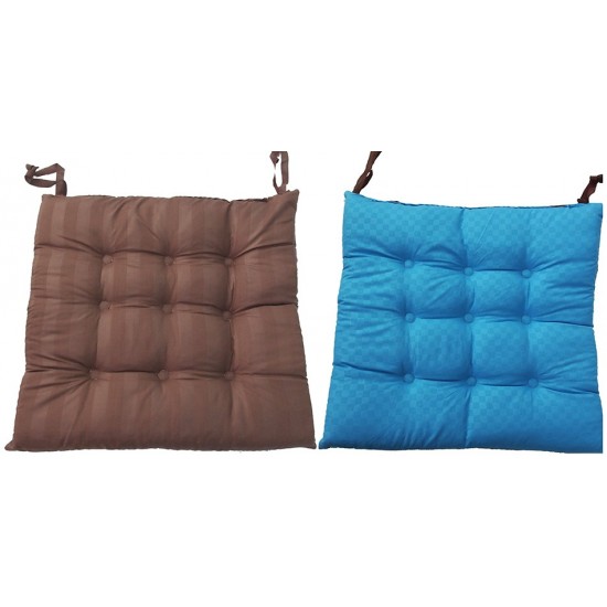 Μαξιλάρι καρέκλας υφασμάτινο ''ΠΟΝΤΑ'' διπλής όψεως 40x40x4cm γαλάζιο Ε-1006 ΚΩΔ.4370 Μαξιλάρι καρέκλας υφασμάτινο ''ΠΟΝΤΑ'' διπλής όψεως 40x40x4cm γαλάζιο Ε-1006 ΚΩΔ.4370