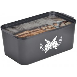 Ψωμιέρα πλαστική 2 σε 1 με καπάκι που γίνετε δίσκος σερβιρίσματος μ39χβ21,6χυ15,7cm 32-800-1389