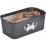 Ψωμιέρα πλαστική 2 σε 1 με καπάκι που γίνετε δίσκος σερβιρίσματος μ39χβ21,6χυ15,7cm 32-800-1389