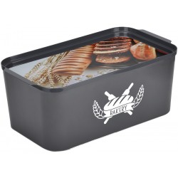 Ψωμιέρα πλαστική 2 σε 1 με καπάκι που γίνετε δίσκος σερβιρίσματος μ39χβ21,6χυ15,7cm 32-800-1389