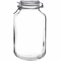 Βάζο τροφίμων με κλιπ γυάλινο διάφανο 2200ml ΚΩΔ.7018 Βάζο τροφίμων με κλιπ γυάλινο διάφανο 2200ml ΚΩΔ.7018