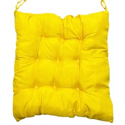 Μαξιλάρι καρέκλας με δέσιμο κίτρινο 38χ38χ5cm ΚΩΔ.39-950-2054 Μαξιλάρι καρέκλας με δέσιμο κίτρινο 38χ38χ5cm ΚΩΔ.39-950-2054