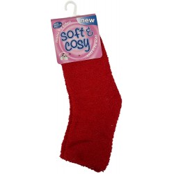 Κάλτσα polyester σετ 2 τεμαχίων κόκκινη one size 37-41 ΚΩΔ.39-950-2097-3