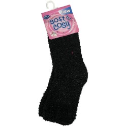 Κάλτσα polyester σετ 2 τεμαχίων μαύρη one size 37-41 ΚΩΔ.39-950-2097-8