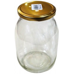 Βάζο γυάλινο με μεταλλικό καπάκι χρυσό 4250ml 14x28cm ΚΩΔ.6661 Βάζο γυάλινο με μεταλλικό καπάκι χρυσό 4250ml 14x28cm ΚΩΔ.6661
