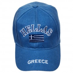 Καπέλο jokey GREECE ανδρικό γαλάζιο 42-566 ΚΩΔ.9386