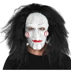 Μάσκα Terror Με Μαλλιά latex λευκό 72579 ΚΩΔ.7490