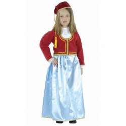 Αμαλία παιδική με φούστα,σαλιάρα,γιλέκο,καπέλο 4-10 Ετών ΚΩΔ.0496