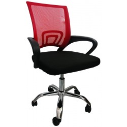 Καρέκλα γραφείου κόκκινη Π 62 Χ Β 50 Χ Υ94CM ΚΩΔ.2041
