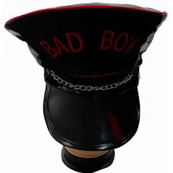 καπέλο μαύρο bad boy με αλυσίδα  20x25x12cm ΚΩΔ.34-854-0090
