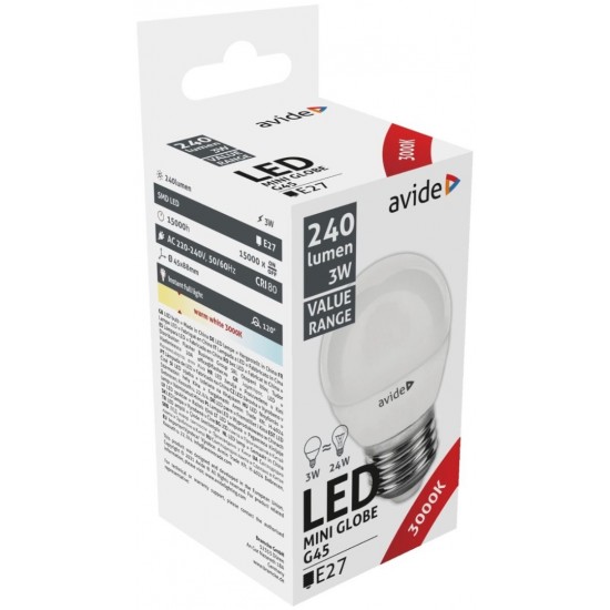 Λάμπα Led φως κίτρινο θέρμο Ε27 3000Κ 7W 4,5x8,8cm ABBMG27WW-7W ΚΩΔ.6904