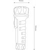 Φακός πλαστικός 3 led μαύρο 19x7x4cm EFL-2D-PL ΚΩΔ.6907