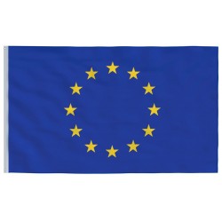Σημαία Ευρωπαϊκής Ένωσης υφασμάτινη με κρίκους για κοντάρι 150χ90cm κωδ.6208