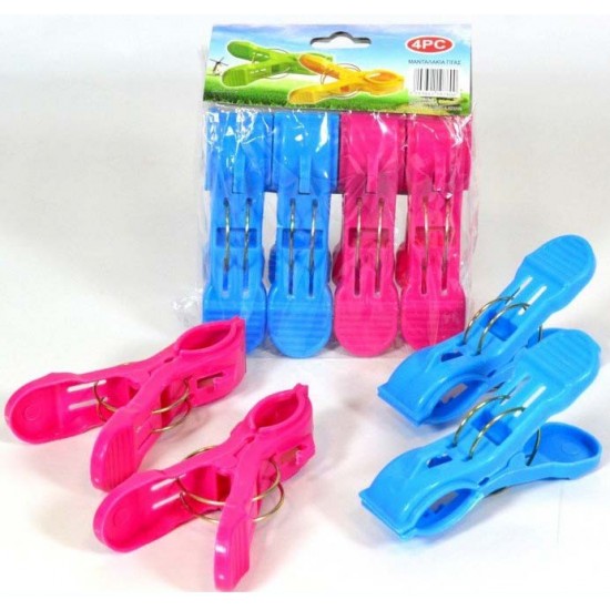 Μανταλάκι γίγας σετ 4 τεμαχίων 12cm Ε-0760 ΚΩΔ.6741
