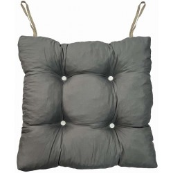 Mαξιλάρι καρέκλας τετράγωνο μπαμπού με δέσιμο γκρι 46x46x11.5cm ΚΩΔ.6583 Mαξιλάρι καρέκλας τετράγωνο μπαμπού με δέσιμο γκρι 46x46x11.5cm ΚΩΔ.6583