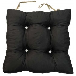 Mαξιλάρι καρέκλας τετράγωνο μπαμπού με δέσιμο μαύρο 46x46x11.5cm ΚΩΔ.6584 Mαξιλάρι καρέκλας τετράγωνο μπαμπού με δέσιμο μαύρο 46x46x11.5cm ΚΩΔ.6584