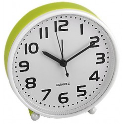 Ρολόι ξυπνητήρι στρογγυλό πράσινο 13cm 12-467 ΚΩΔ.7679