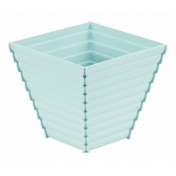 Γλάστρα πλαστική κωνική τετράγωνη γαλάζιο 2,3lt 16x16cm 32-800-1727 ΚΩΔ.8005
