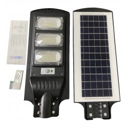 Ηλιακός προβολέας 250watt με 144 led και τηλεχειριστήριο 50x23,5x7cm μαύρο ΚΩΔ.35-950-0914