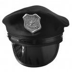 Καπέλο αστυνομικού δερμάτινη μαύρο 22cm 3-1028 ΚΩΔ.7317