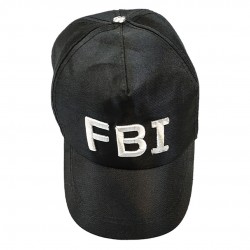 Καπέλο jokey ενηλίκων FBI μαύρο 28x17x11cm  3-1952 ΚΩΔ.7318
